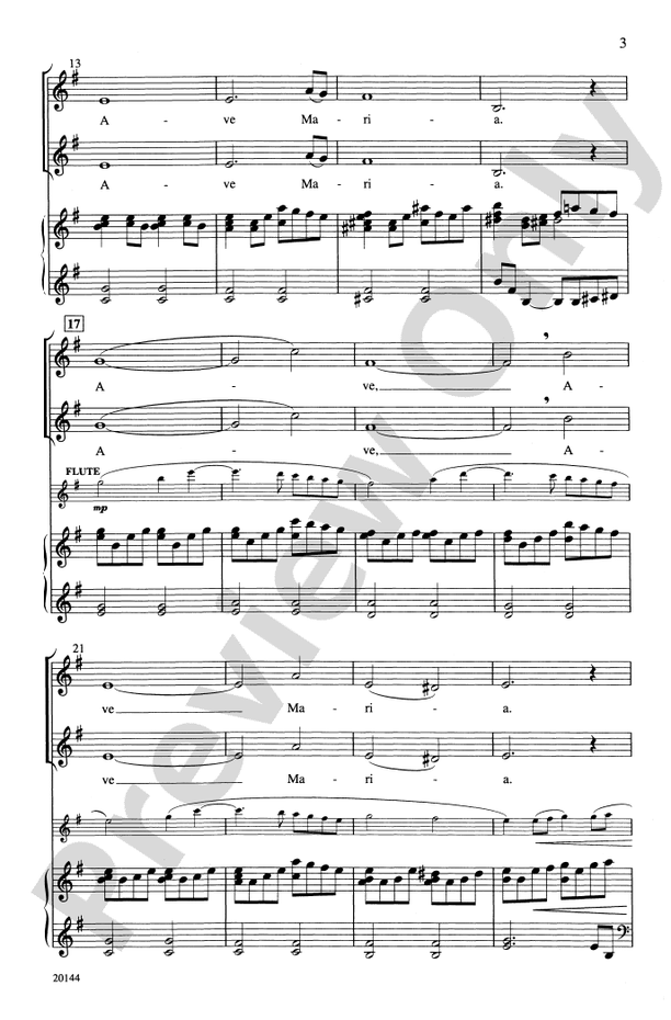 Ave Maria - Arr. Patrick M. Liebergen – 2-Part Choral Octavo (Digital Download)