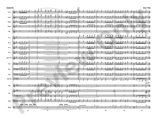 Give It One – Jazz Ensemble Conductor Score & Parts (Digital Download)