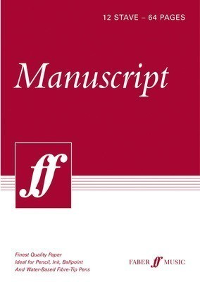 Manuscript A4 12-stave 64pp (spiral white) - Faber Music