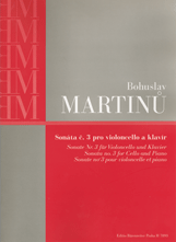 Martinu Sonata for Cello and Piano No 3