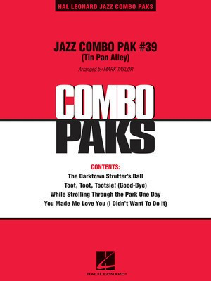 Jazz Combo Pak #39 (Tin Pan Alley) - Mark Taylor Hal Leonard Score/Parts