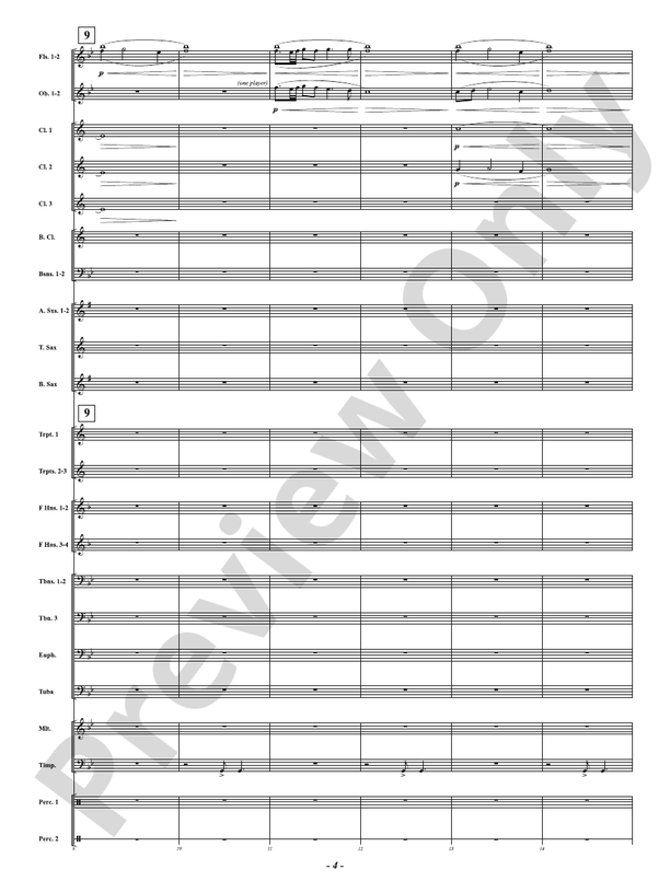 Heal - Mvt. 2 from Suite for the Heroes Among Us - Concert Band Conductor Score & Parts (Digital Download)