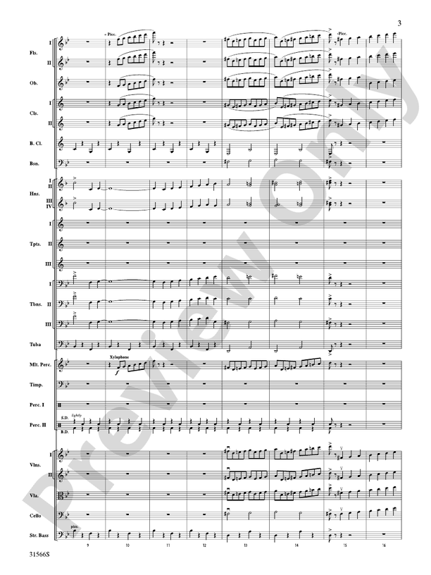 Salute to the Cinema – Full Orchestra Conductor Score & Parts (Digital Download)