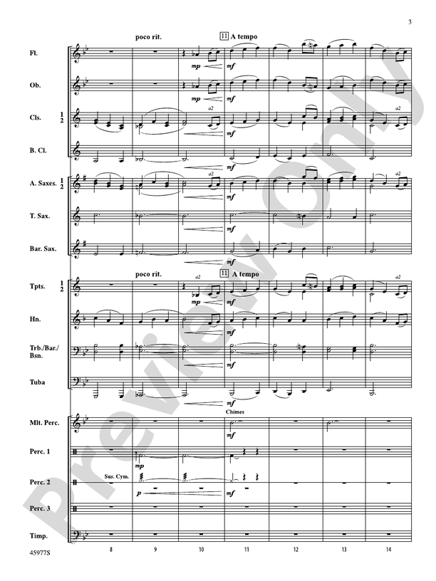 Memories from Another Time - Concert Band Conductor Score & Parts (Digital Download)