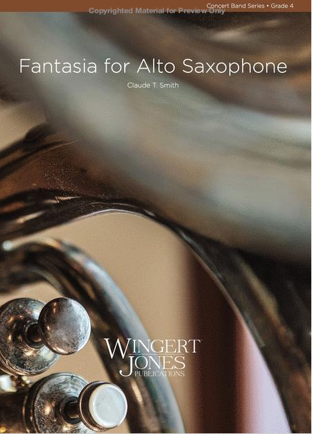 Smith, Claude T - Fantasia - Alto Saxophone/Concert Band Score/Parts Wingert-Jones 3011271