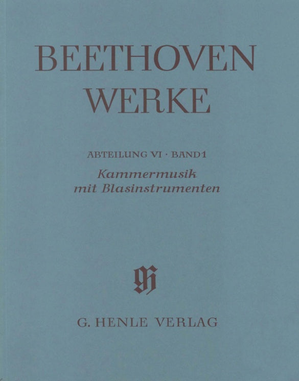 Beethoven - Chamber Music with Winds Volume 1 - Full Score Henle HN4171
