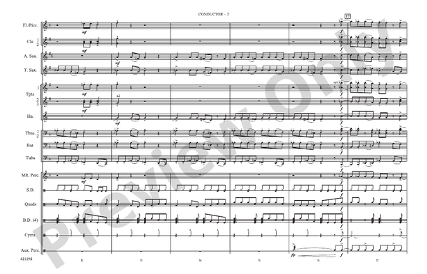 Workin' for a Livin' – Marching Band Conductor Score & Parts (Digital Download)
