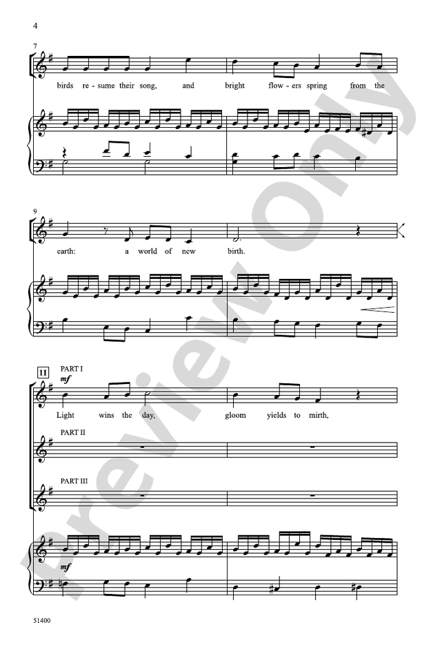 Four Seasonal Rounds - 3 Part Treble Choral Octavo (Digital Download)