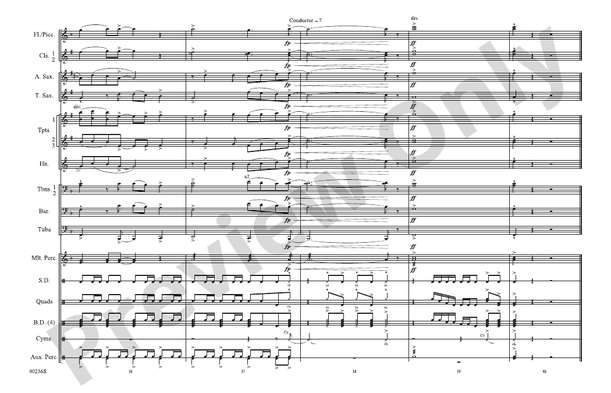Die Young – Marching Band Conductor Score & Parts (Digital Download)