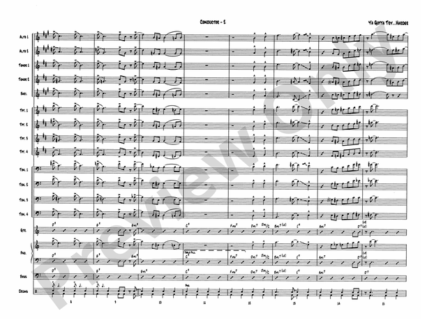 Ya Gotta Try ... Harder - Jazz Ensemble Conductor Score & Parts (Digital Download)