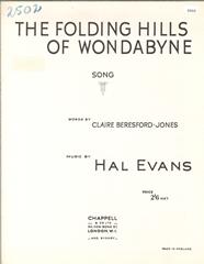 The Folding Hills Of Wondabyne - Vocal/Piano (Digital Download)