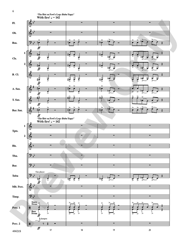 Pictures at an Exhibition - Concert Band Conductor Score & Parts (Digital Download)