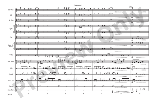 Wake Me Up When September Ends / Homecoming – Marching Band Conductor Score & Parts (Digital Download)