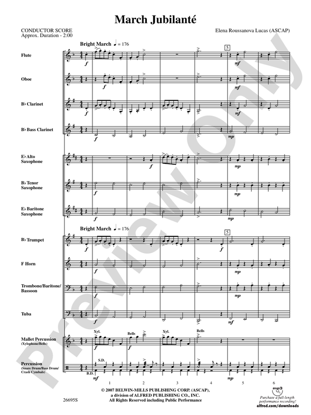 March Jubilante - Concert Band Conductor Score & Parts (Digital Download)