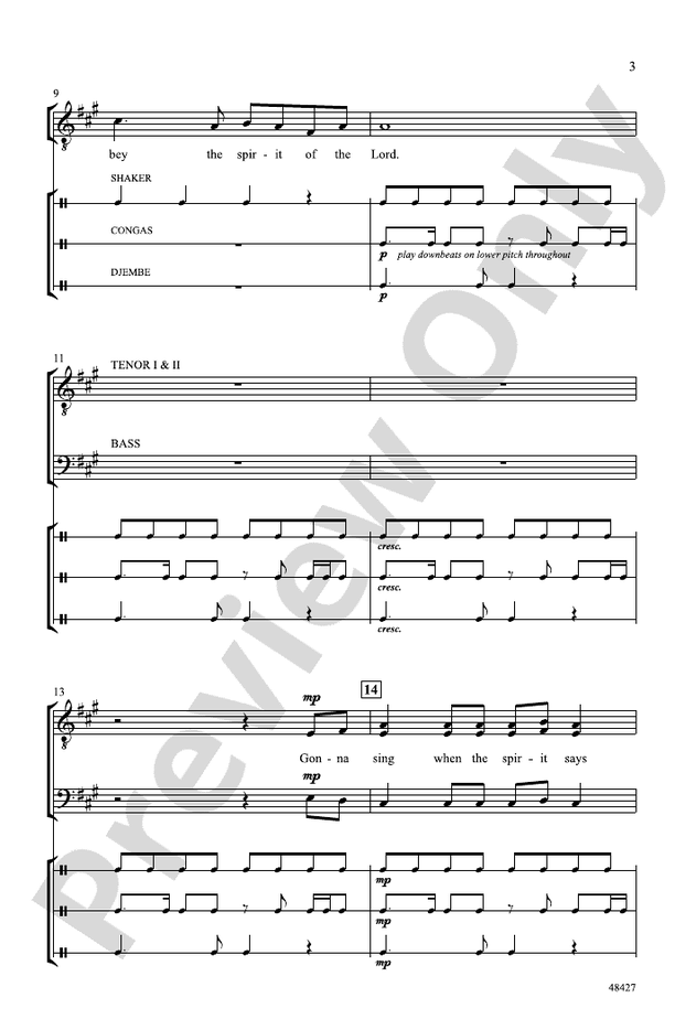 Gonna Sing – TTB, a cappella Choral Octavo (Digital Download)