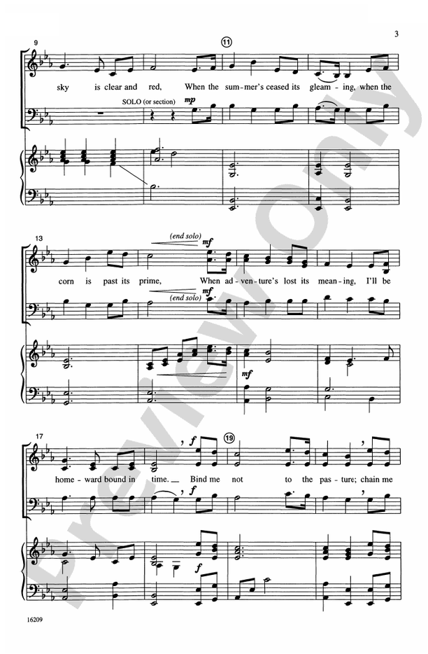 Homeward Bound – SAB Choral Octavo (Digital Download)