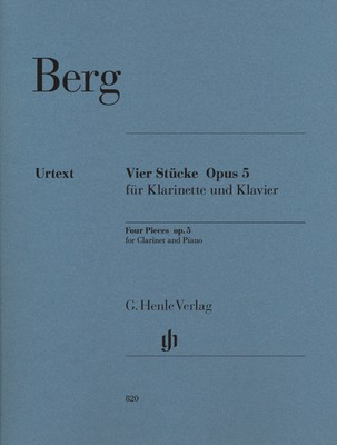 Four Pieces Op 5 for Clarinet and Piano