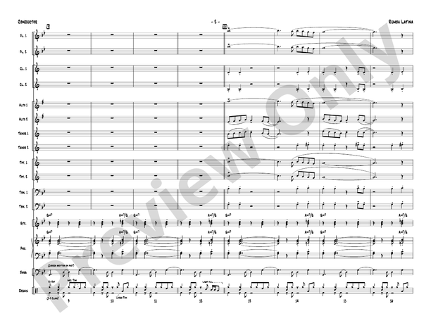 Rumba Latina - Jazz Ensemble Conductor Score & Parts (Digital Download)