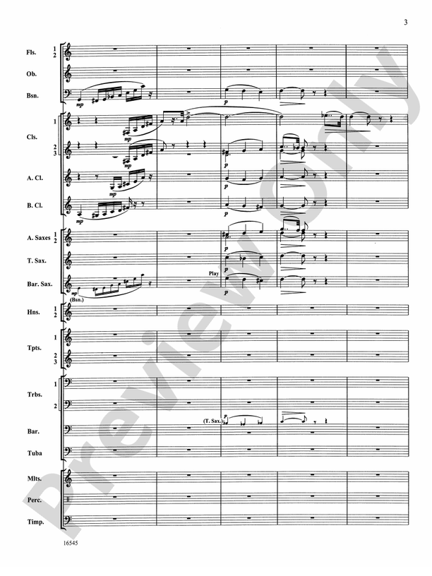 William Tell Overture - Concert Band Conductor Score & Parts (Digital Download)