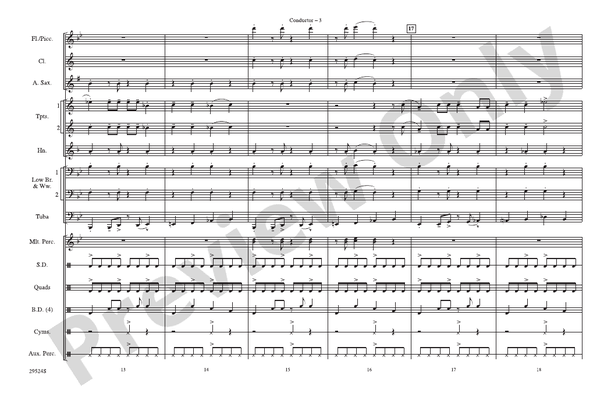 Hairspray Jam – Marching Band Conductor Score & Parts (Digital Download)