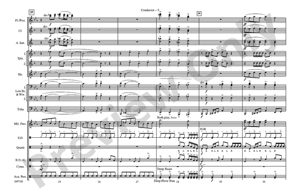 Ghostbusters (Arr. Nick Baratta) – Marching Band Conductor Score & Parts (Digital Download)