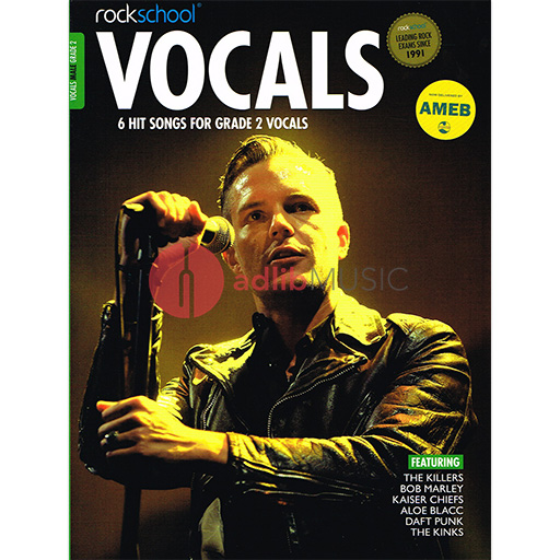 Rockschool Vocals - Grade 2 Male - 2014-2020 - Vocal Rock School Limited Sftcvr/Online Audio