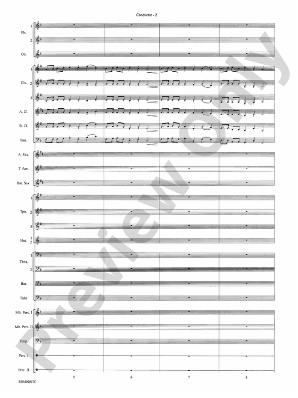 Old Brenton Carol (from the Holst Winter Suite) - Concert Band Conductor Score & Parts (Digital Download)