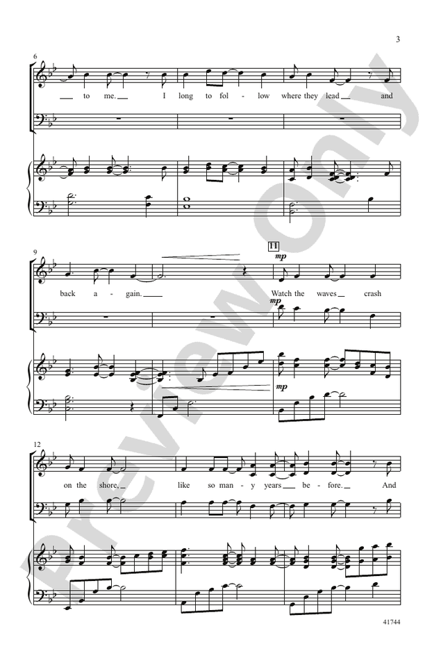 Come Back to the Sea – 3-Part Mixed Choral Octavo (Digital Download)