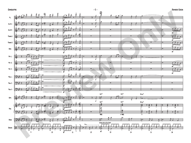 Orinoco Cocoa - Jazz Ensemble Conductor Score & Parts(Digital Download)