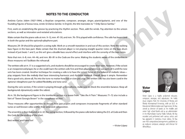 So Danco Samba – Jazz Ensemble Conductor Score & Parts (Digital Download)