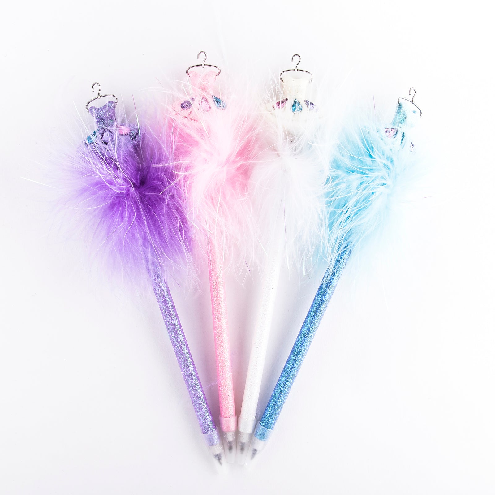 Fluffy Pen White Tutu with Jewels