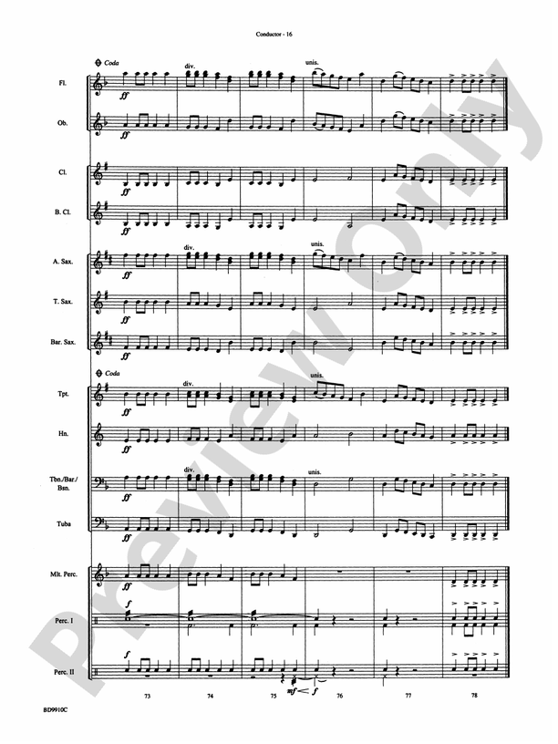 Voodoo Dance - Concert Band Conductor Score & Parts (Digital Download)