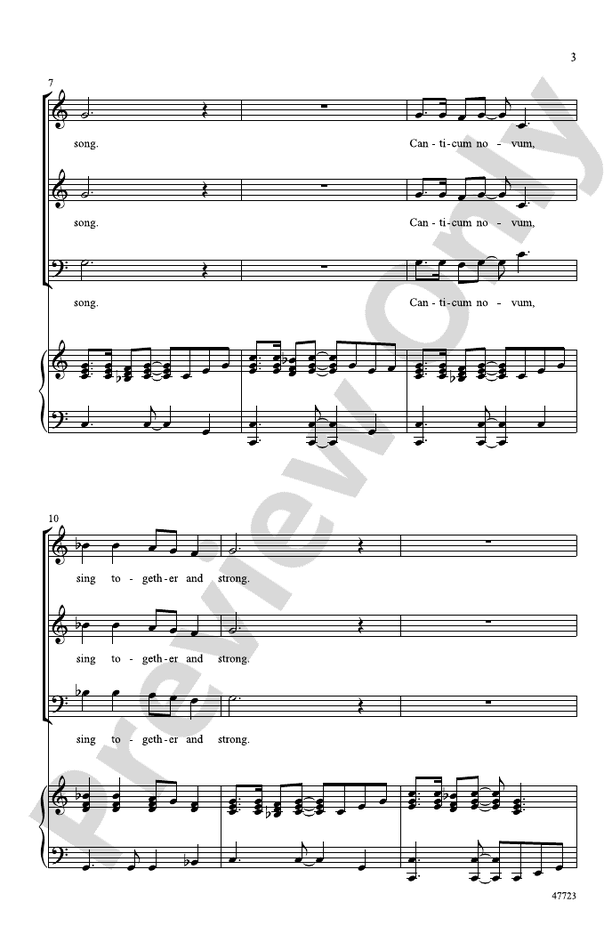 Canticum Novum – 3-Part Mixed Choral Octavo (Digital Download)