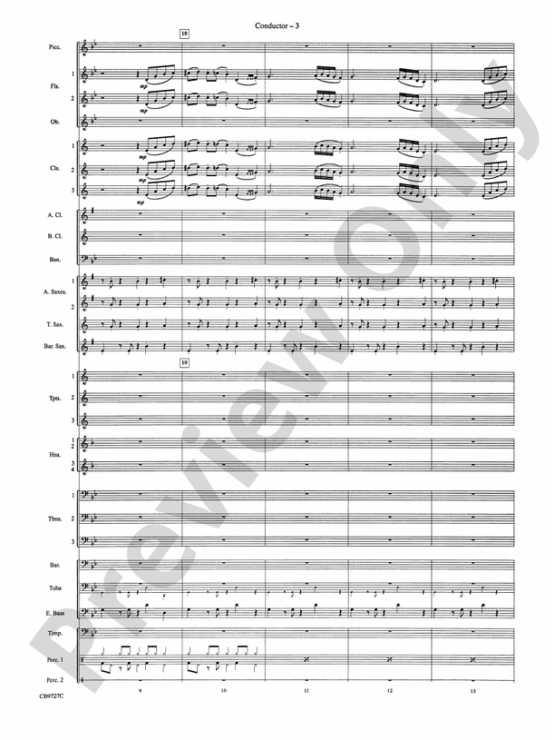 Dave Brubeck: It's About Time - Concert Band Conductor Score & Parts (Digital Download)