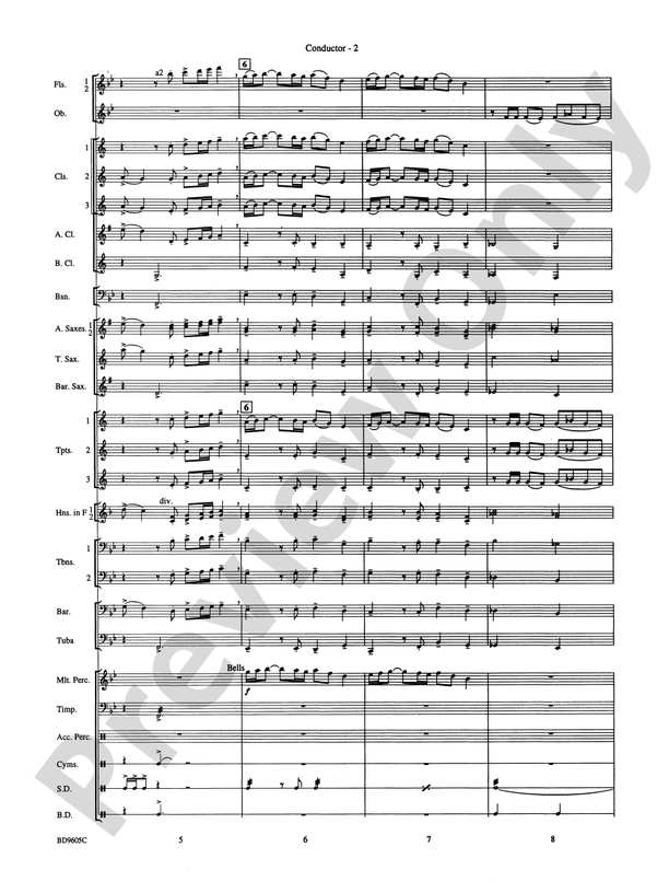 Tower Hill Overture - Concert Band Conductor Score & Parts (Digital Download)