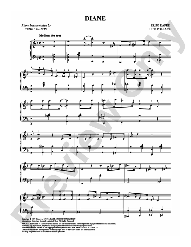 Diane - Piano (Digital Download)