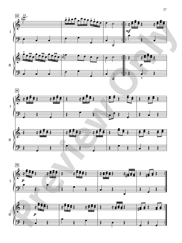 Essential Two-Piano Repertoire - 20 Late Intermediate to Early Advanced Selections in Their Original Form - 2 Pianos, 4 Hands (Digital Download)