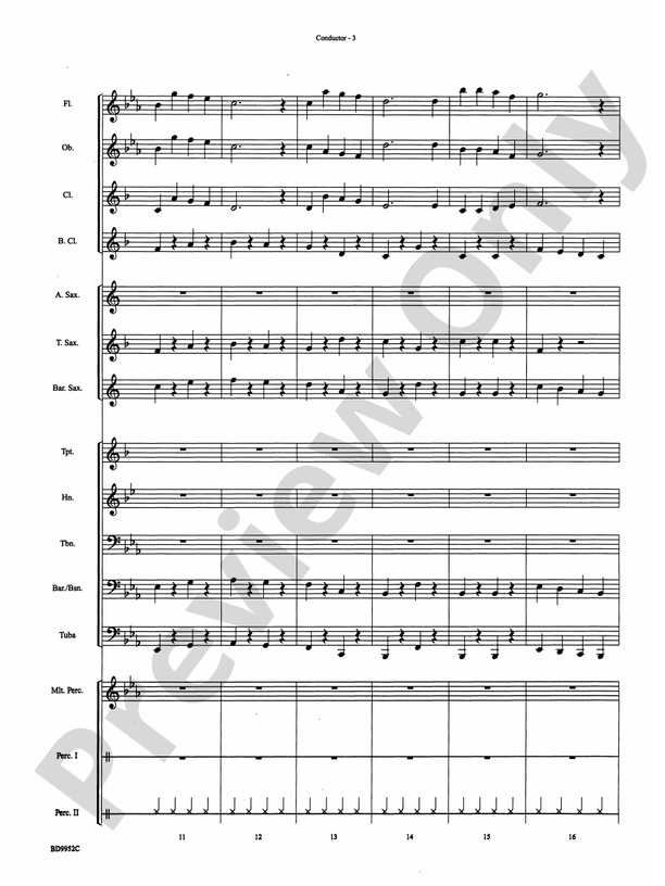 Jingle Bones - Concert Band Conductor Score & Parts (Digital Download)