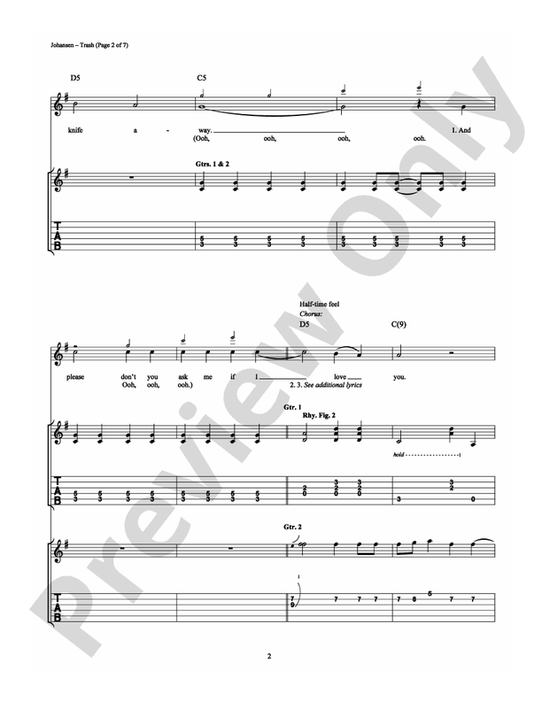 Trash - Guitar TAB (Digital Download)