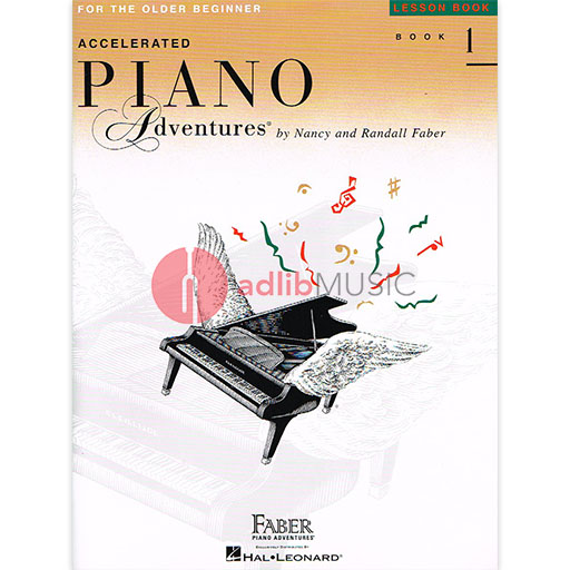 Accelerated Piano Adventures for the Older Beginner Lesson Book 1 - Piano by Faber/Faber Hal Leonard 420308