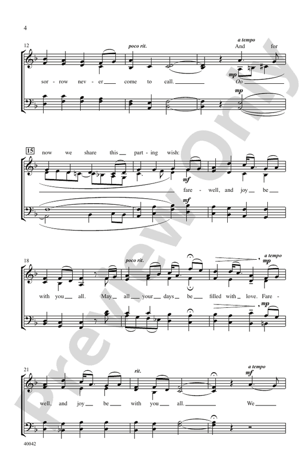 Joy Be With You All – SATB, a cappella Choral Octavo (Digital Download)