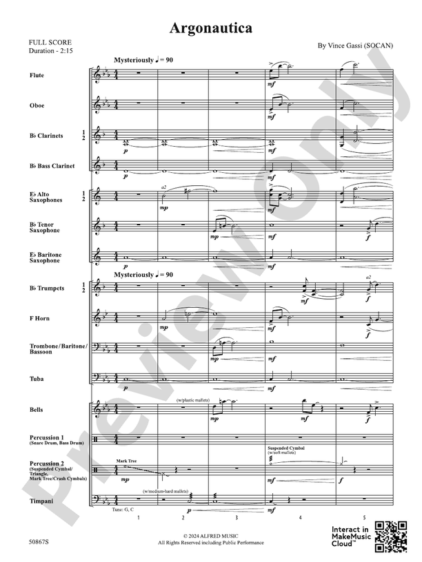 Argonautica – Concert Band Conductor Score & Parts (Digital Download)