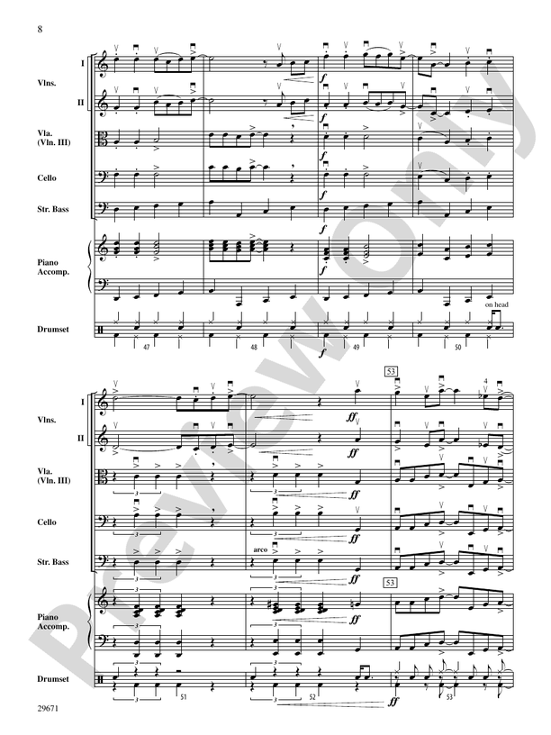 Moondance - String Orchestra Conductor Score & Parts (Digital Download)