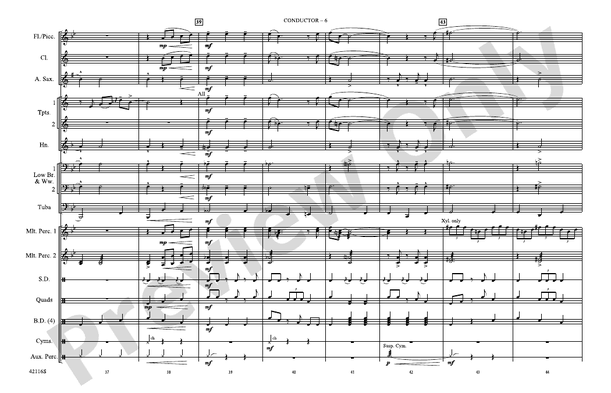 You're Still a Young Man – Marching Band Conductor Score & Parts (Digital Download)