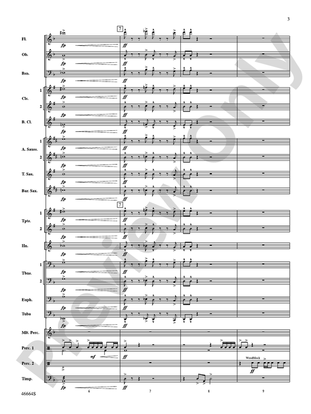 Shattered - Concert Band Conductor Score & Parts (Digital Download)