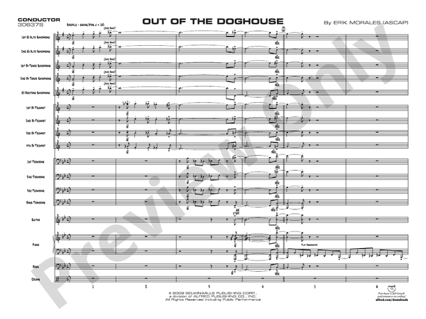 Out of the Doghouse - Jazz Ensemble Conductor Score & Parts(Digital Download)