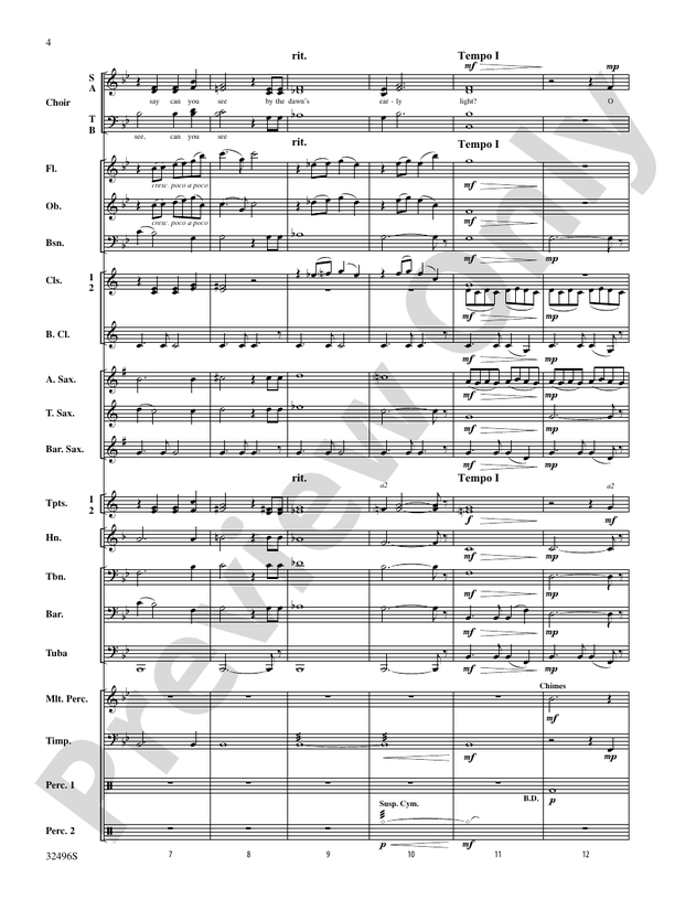 America: The Spirit Lives On! (for Band and Optional Choir) - Concert Band Conductor Score & Parts (Digital Download)