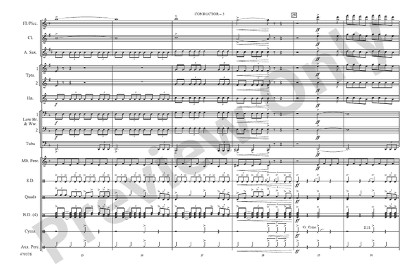 Believer – Marching Band Conductor Score & Parts (Digital Download)