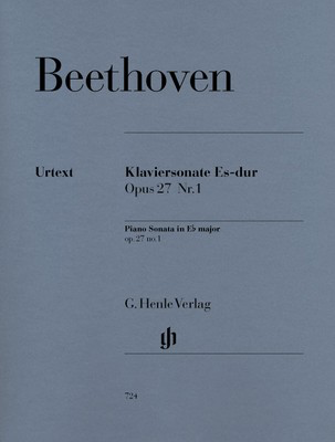 Piano Sonata No. 13 E flat major Op. 27 No. 1 - Ludwig van Beethoven - Piano G. Henle Verlag Piano Solo