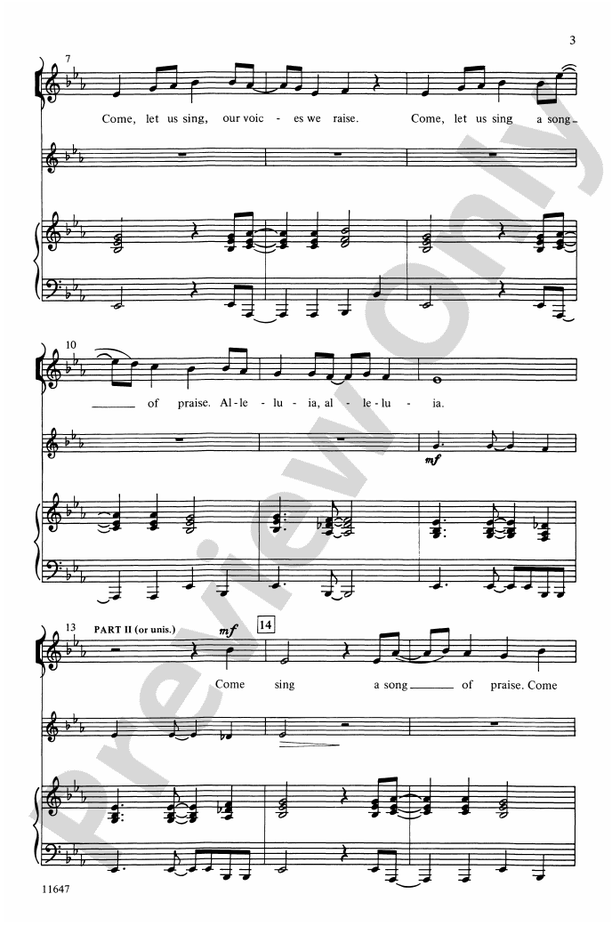 Come, Let Us Sing – 2-Part Choral Octavo (Digital Download)